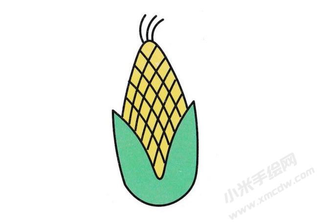 玉米簡(jiǎn)筆畫(huà)分步繪制圖示06.jpg