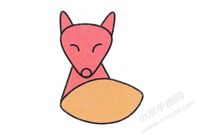 簡(jiǎn)筆畫(huà)狐貍分步畫(huà)法圖示06.jpg