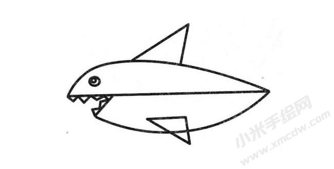 簡(jiǎn)筆畫(huà)鯊魚(yú)畫(huà)法步驟圖示04.jpg