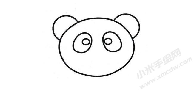 簡(jiǎn)筆畫熊貓畫法步驟圖示02.jpg