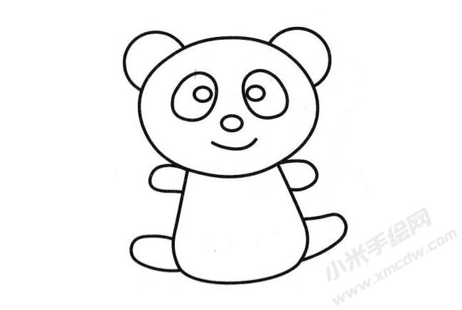 簡(jiǎn)筆畫熊貓畫法步驟圖示05.jpg