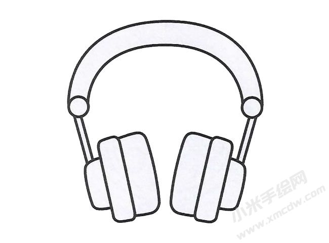 簡(jiǎn)筆畫耳機(jī)畫法步驟圖示03.jpg