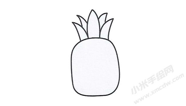 簡(jiǎn)筆畫菠蘿畫法步驟圖示03.jpg