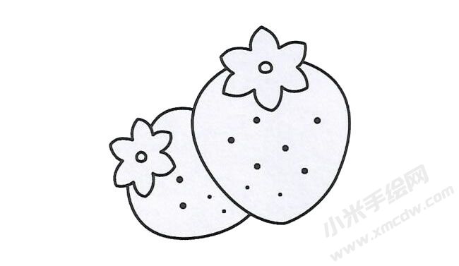 簡(jiǎn)筆畫(huà)草莓畫(huà)法步驟圖示03.jpg