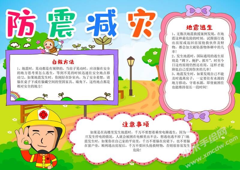 防震減災手抄報內容模板有字版（第四版）.jpg