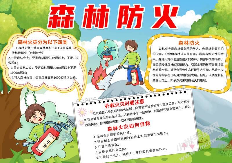 森林防火手抄報模板有字版（第六版）.jpg