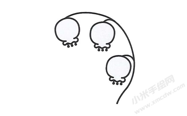 簡筆畫鈴蘭畫法步驟圖示02.jpg