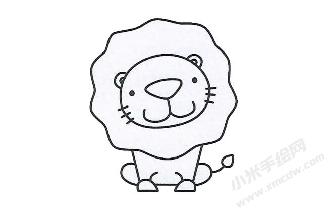 獅子簡筆畫分步繪制圖示05.jpg