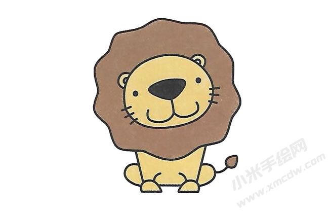 獅子簡筆畫分步繪制圖示06.jpg