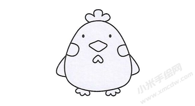 簡筆畫小雞畫法步驟圖示05.jpg