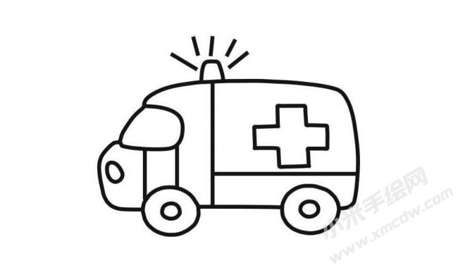 簡(jiǎn)筆畫救護(hù)車分步繪制圖示06.jpg