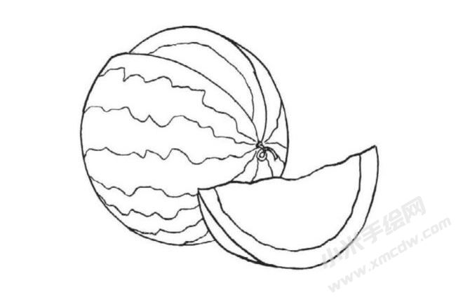 切開(kāi)的西瓜簡(jiǎn)筆畫(huà)分步繪制圖示05.jpg