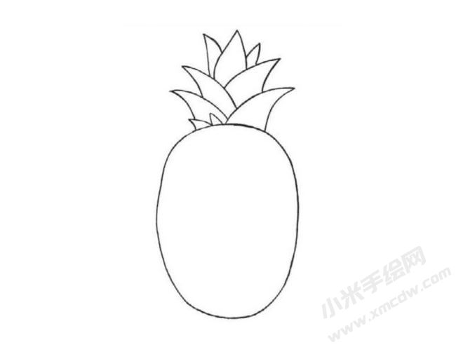菠蘿簡筆畫法步驟圖示02.jpg