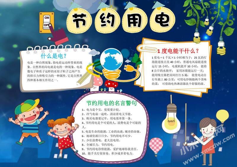 節(jié)約用電手抄報(bào)內(nèi)容模板彩色有字（第二版）.jpg