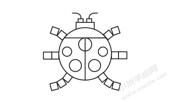 簡(jiǎn)筆畫七星瓢蟲(chóng)用圖形分步繪制圖示06.jpg