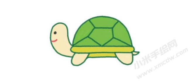 烏龜幼兒簡筆畫分步畫法圖示04.jpg