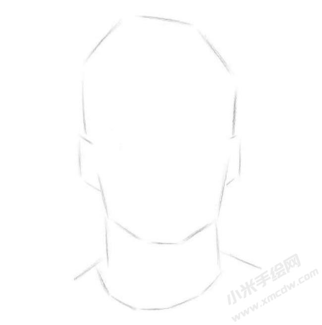 外國帥哥素描畫法步驟圖示01.jpg