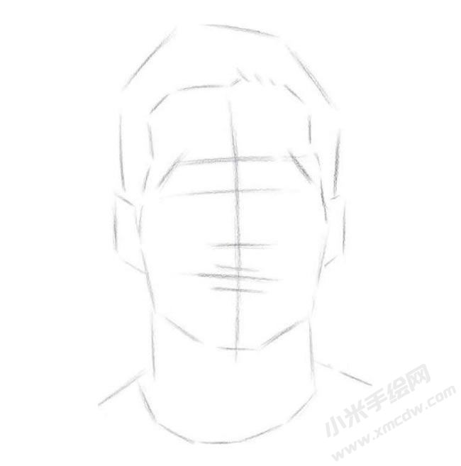 外國帥哥素描畫法步驟圖示02.jpg