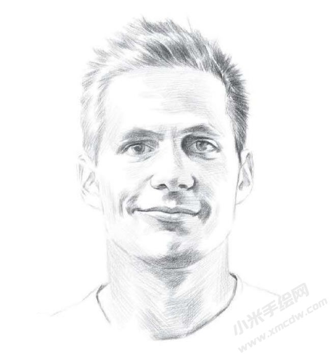 外國帥哥素描畫法步驟圖示06.jpg