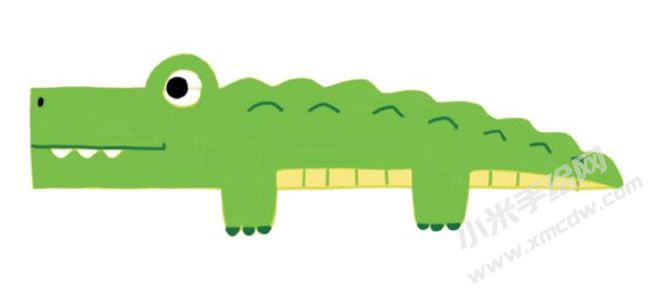 鱷魚幼兒簡(jiǎn)筆畫分步畫法圖示05.jpg