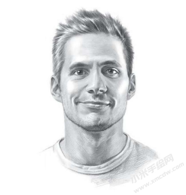 外國帥哥素描畫法步驟圖示09.jpg