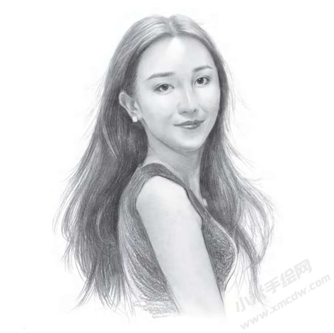 優(yōu)雅的美女素描畫作品.jpg