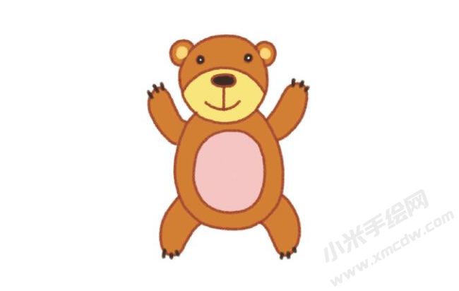 狗熊幼兒簡(jiǎn)筆畫(huà)分步畫(huà)法圖示04.jpg