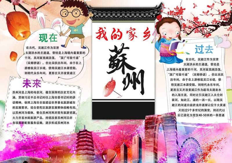 我的家鄉(xiāng)蘇州手抄報模板有字版.jpg