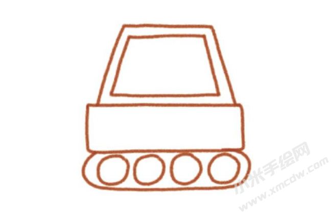 挖掘機(jī)幼兒簡(jiǎn)筆畫分步畫法圖示03.jpg