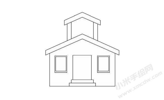 教學(xué)樓簡(jiǎn)筆畫分步繪制圖示03.jpg