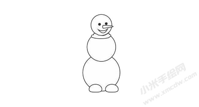 簡(jiǎn)筆畫雪人畫法步驟圖示02.jpg