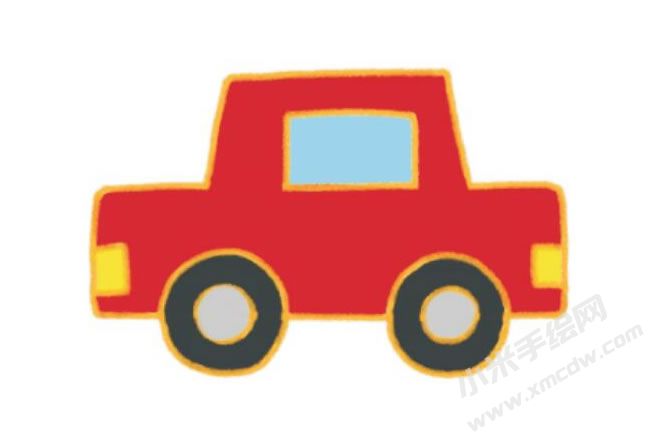 小汽車幼兒簡(jiǎn)筆畫分步畫法圖示04.jpg