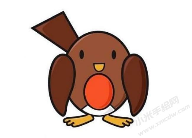 知更鳥簡(jiǎn)筆畫分步畫法圖示06.jpg