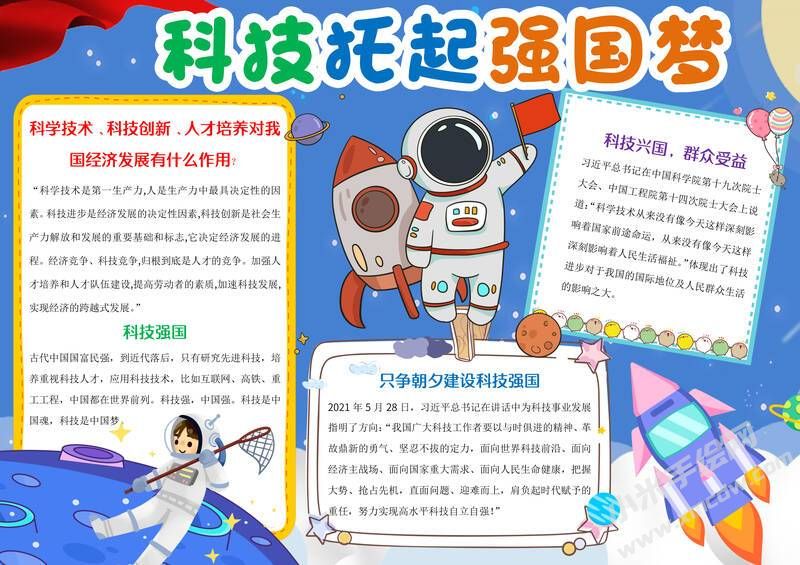 科技托起強國夢手抄報內(nèi)容模板有字版.jpg