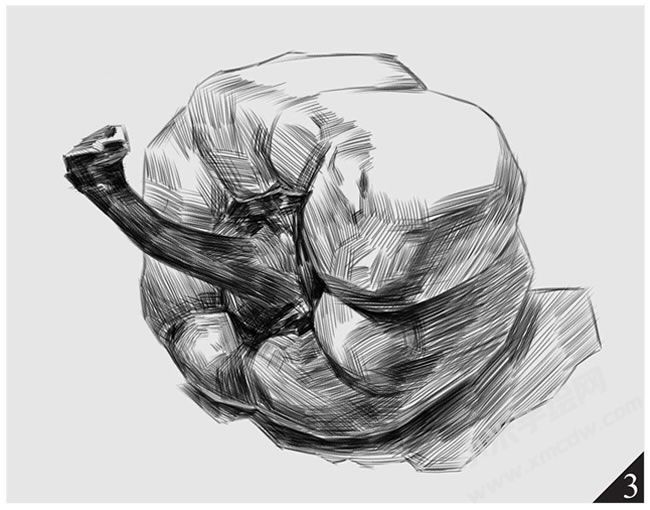 素描彩椒的畫法步驟圖示03.jpg