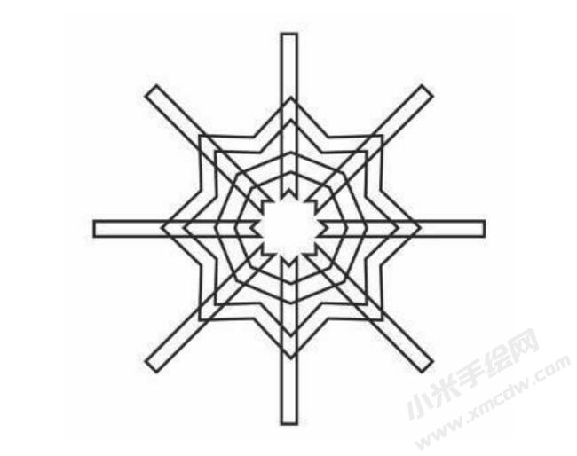 雪花幼兒簡筆畫分步繪制圖示03.jpg
