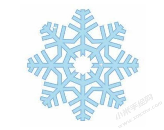 雪花幼兒簡筆畫分步繪制圖示06.jpg