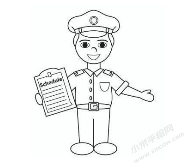 公交車(chē)司機(jī)簡(jiǎn)筆畫(huà)分步繪制圖示05.jpg