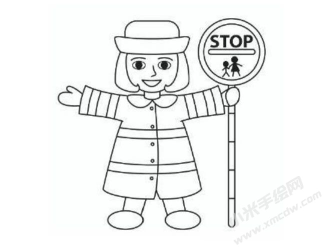巡警簡(jiǎn)筆畫分步繪制圖示05.jpg