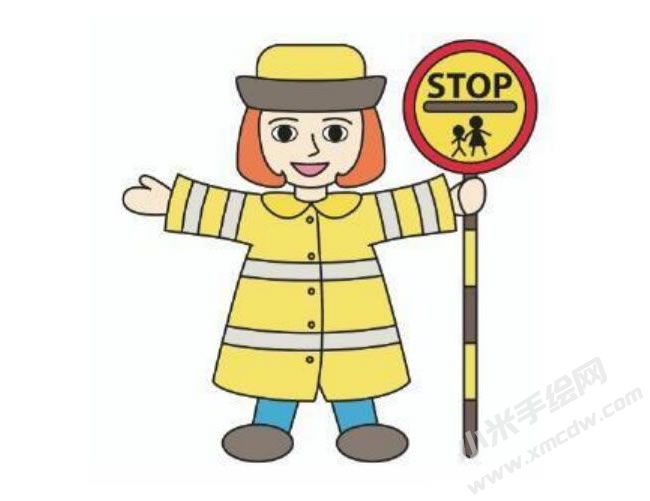 巡警簡(jiǎn)筆畫分步繪制圖示06.jpg