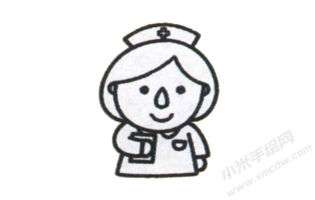 護(hù)士簡(jiǎn)筆畫(huà)繪制步驟圖示04.jpg