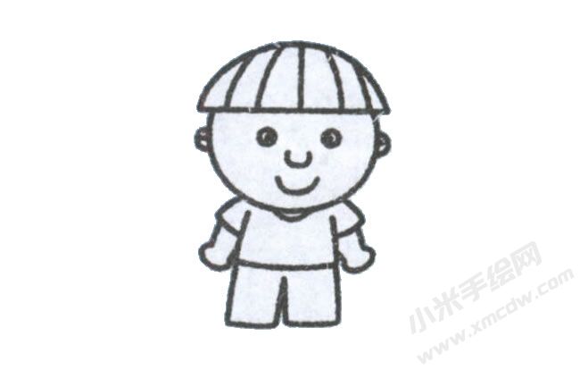 簡(jiǎn)筆畫男孩畫法步驟圖示04.jpg