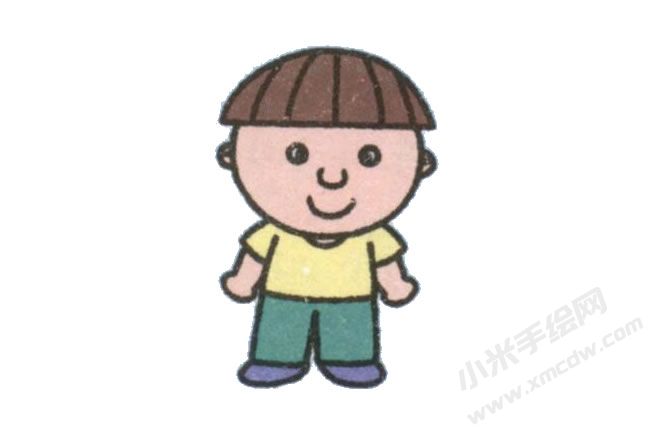 簡(jiǎn)筆畫男孩畫法步驟圖示06.jpg