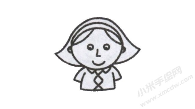簡筆畫媽媽畫法步驟圖示03.jpg