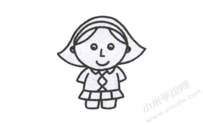 簡筆畫媽媽畫法步驟圖示04.jpg