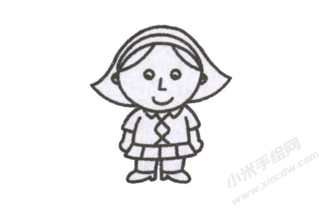 簡筆畫媽媽畫法步驟圖示05.jpg