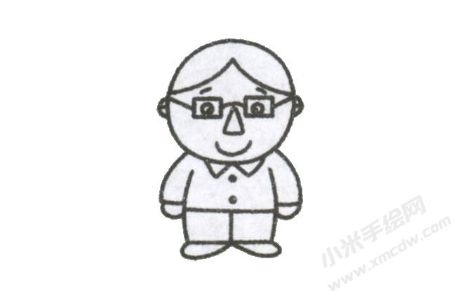 簡筆畫爸爸畫法步驟圖示05.jpg