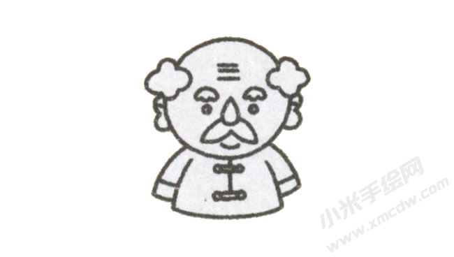 簡(jiǎn)筆畫爺爺畫法步驟圖示02.jpg