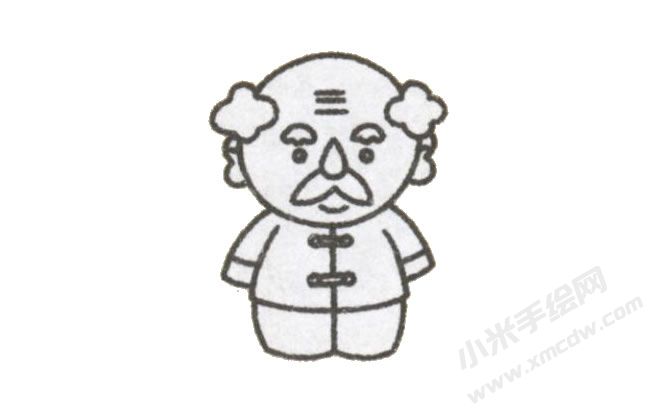 簡(jiǎn)筆畫爺爺畫法步驟圖示03.jpg
