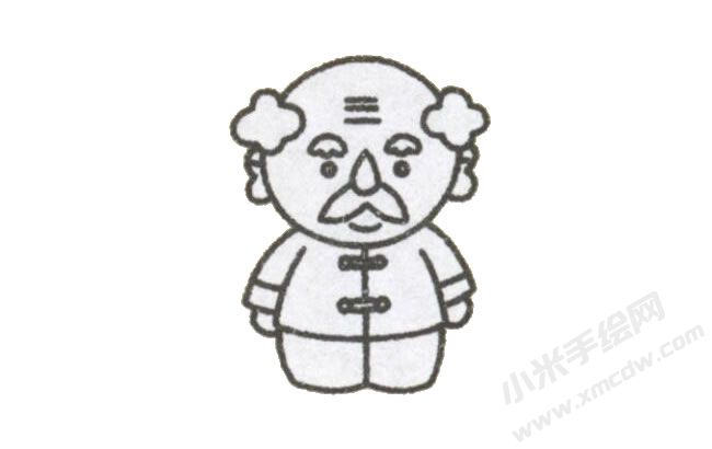 簡(jiǎn)筆畫爺爺畫法步驟圖示04.jpg